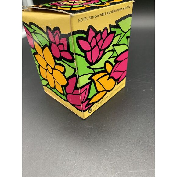 Vintage 70’s Fuller Brush Company Tiffany Style Candle 5 Oz NOS - Picture 3 of 10